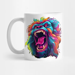 Neon Gorilla Face Mug